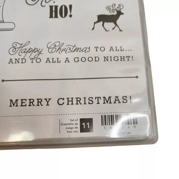 Stampin' Up! GREETINGS FROM SANTA Stamp Set Christmas Reindeer Pine Tree List - Picture 4 of 5